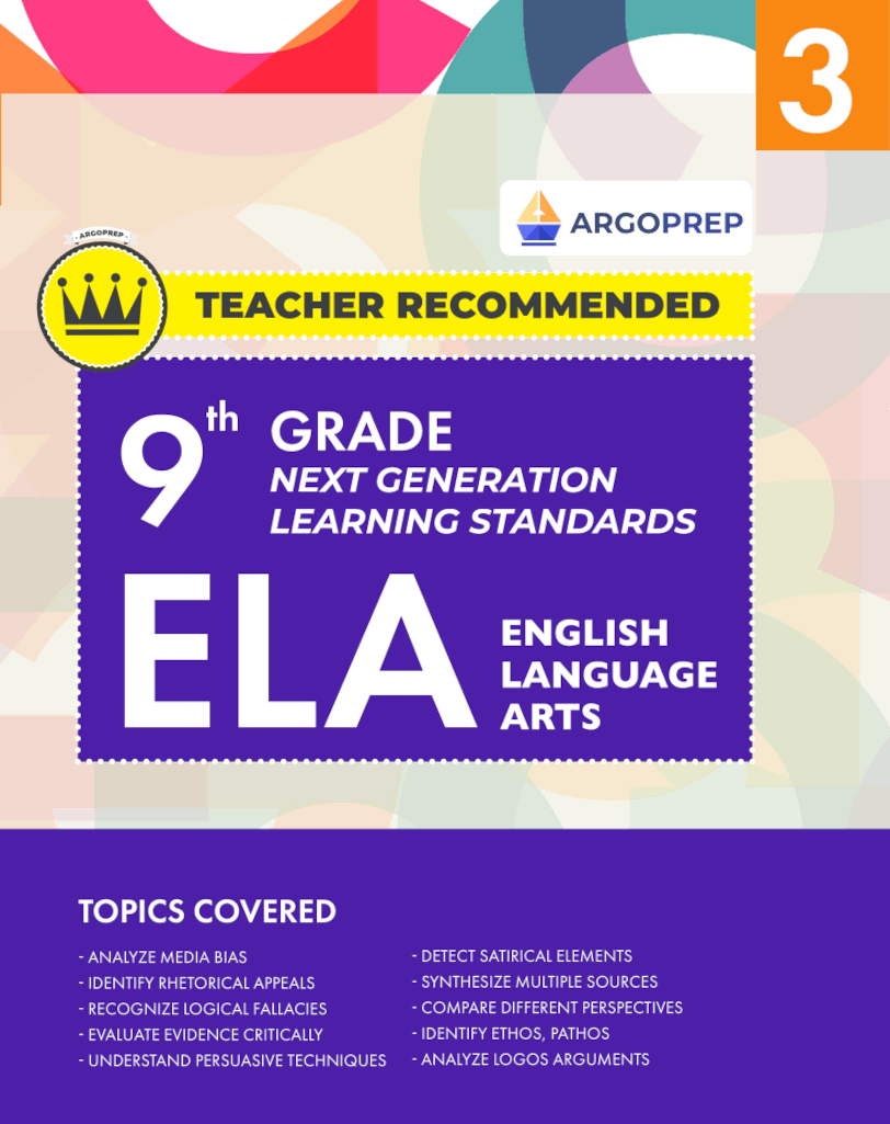 9th Grade Common Core ELA (English Language Arts) | Next Generation Learning Standards: Daily Practice Workbook #3