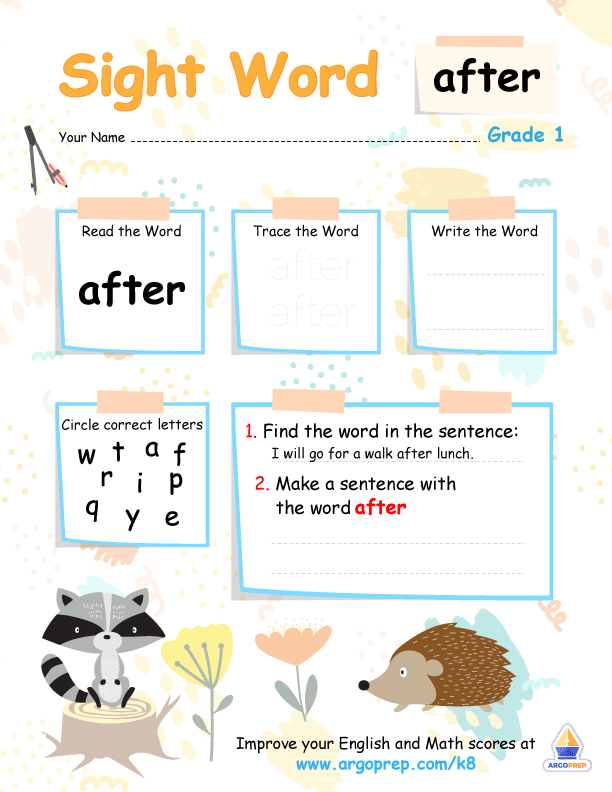 Before and "After" Learning
