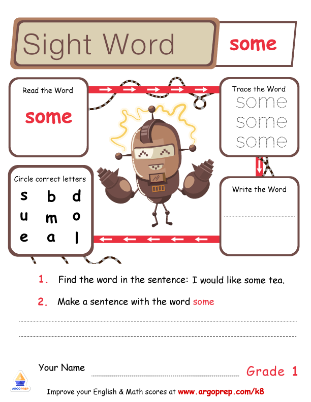 "Some" Sight Word Fun