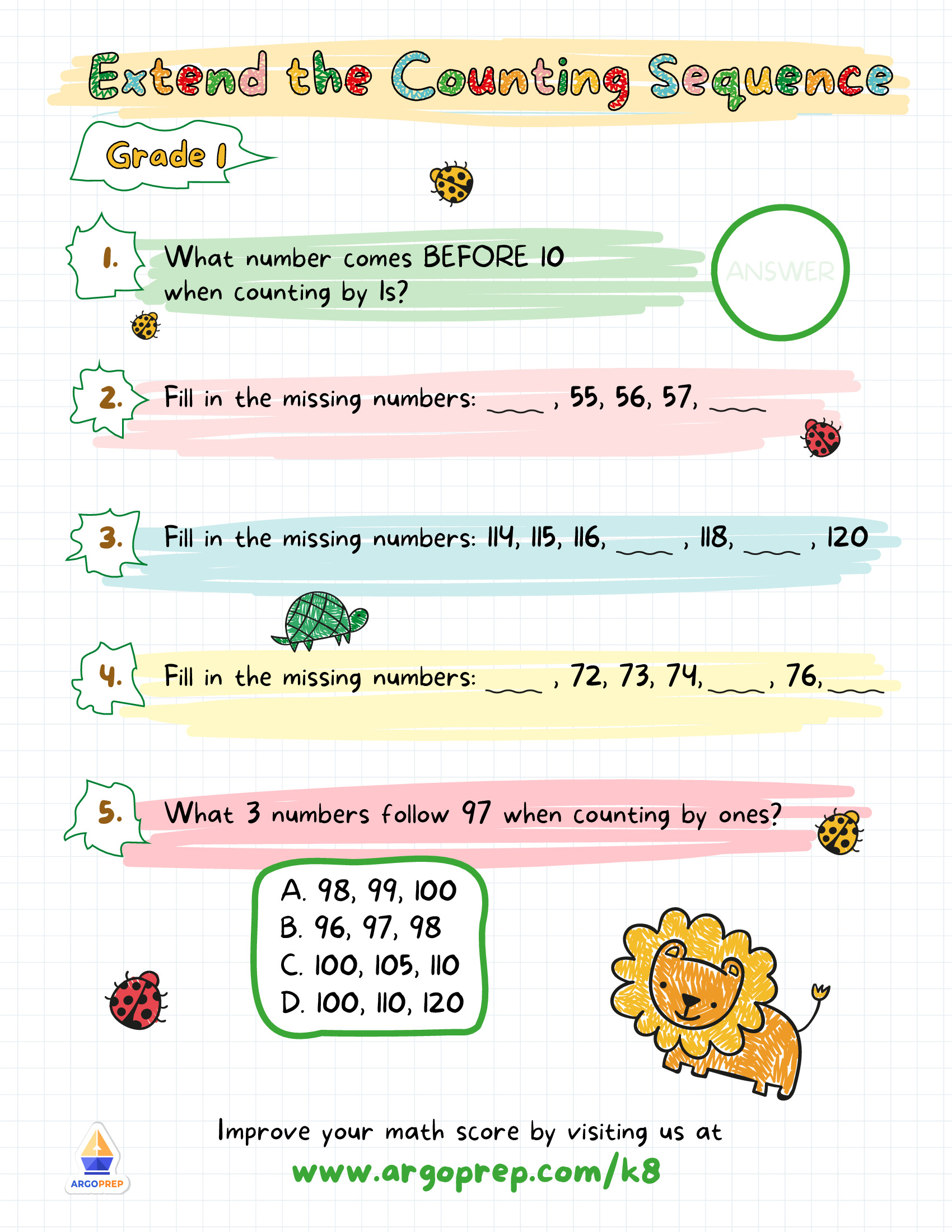 Roaring into Counting Sequences