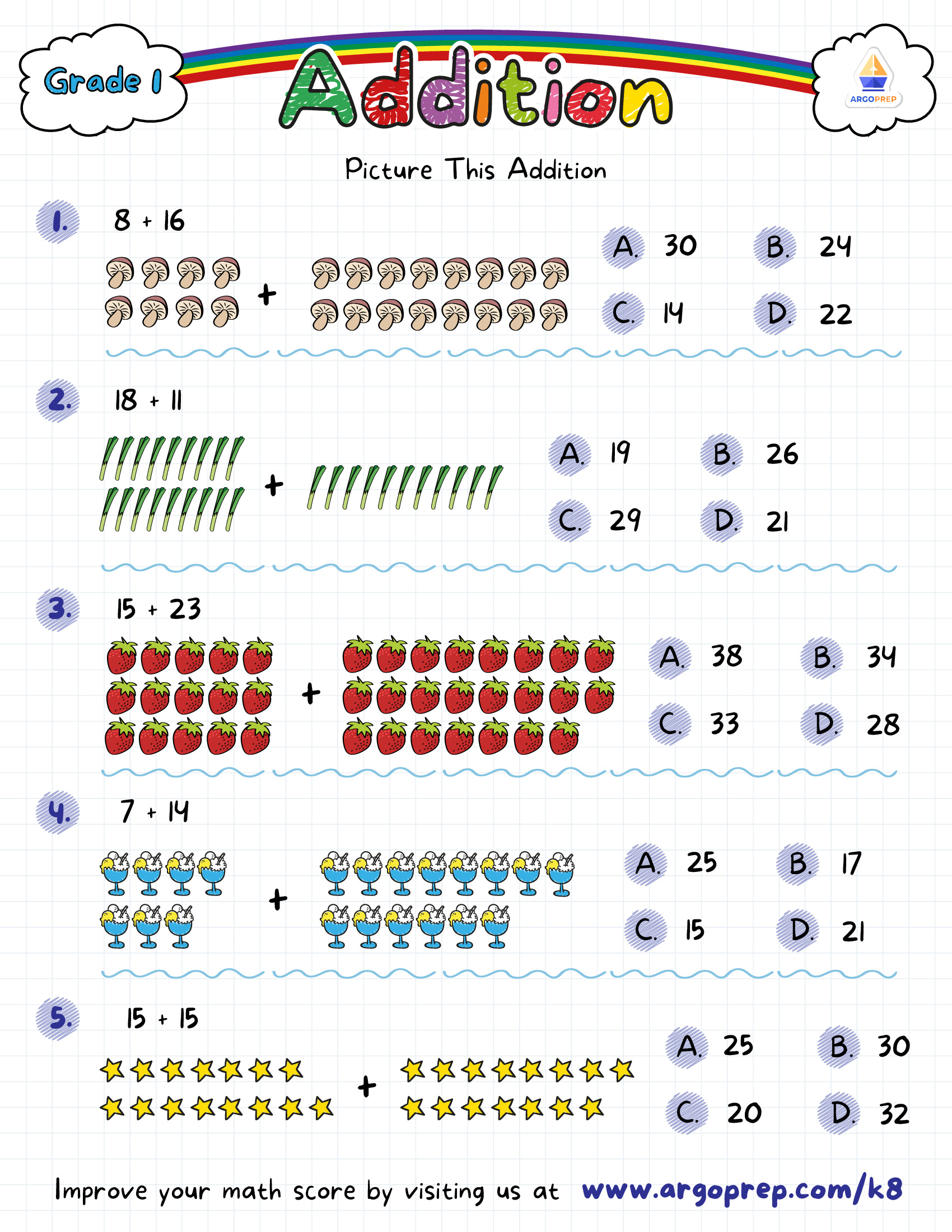 Picture Perfect Addition Practice