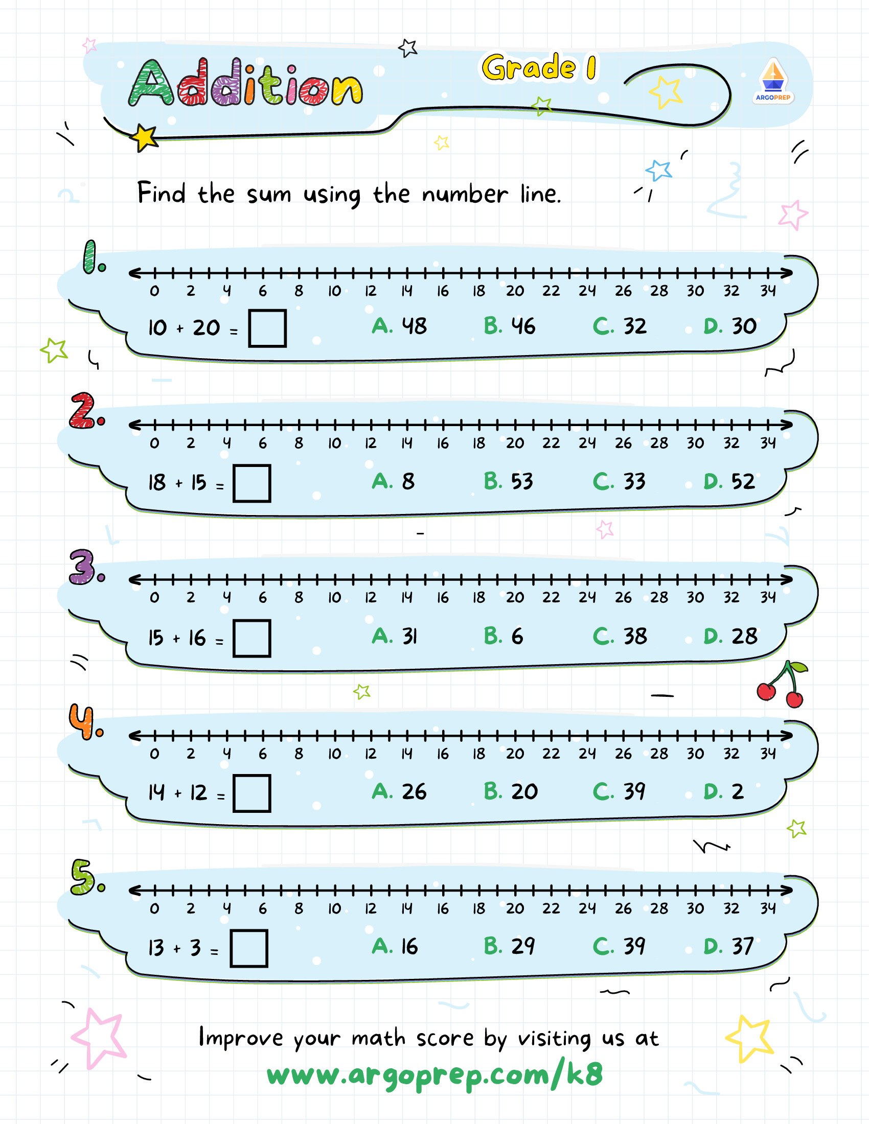 Super Star Number Lines