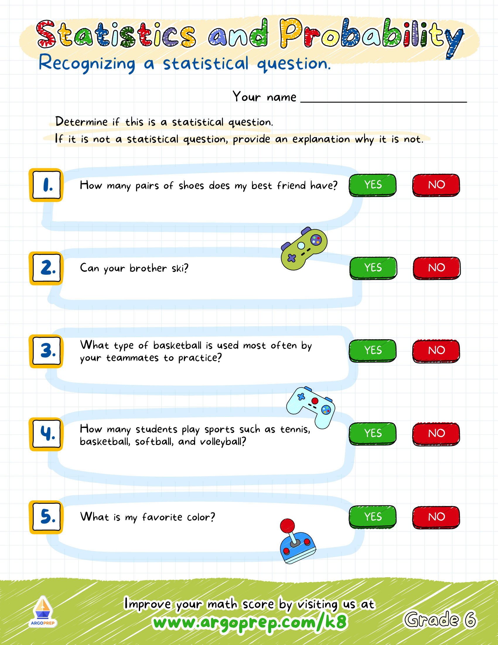 The Statistical Questions Game