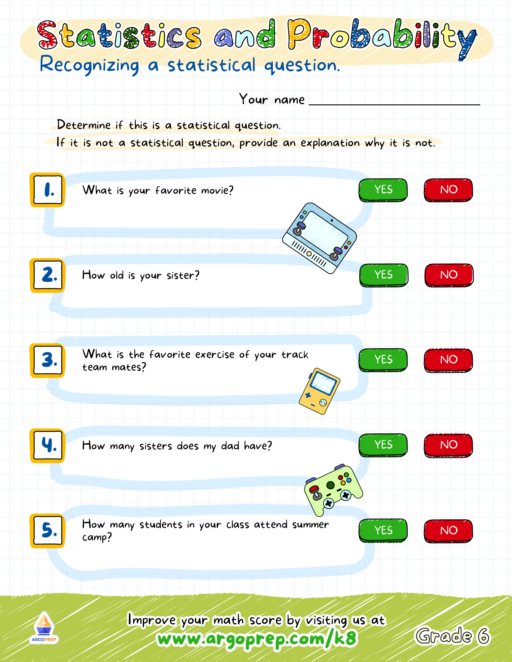 On the Lookout for Statistical Questions