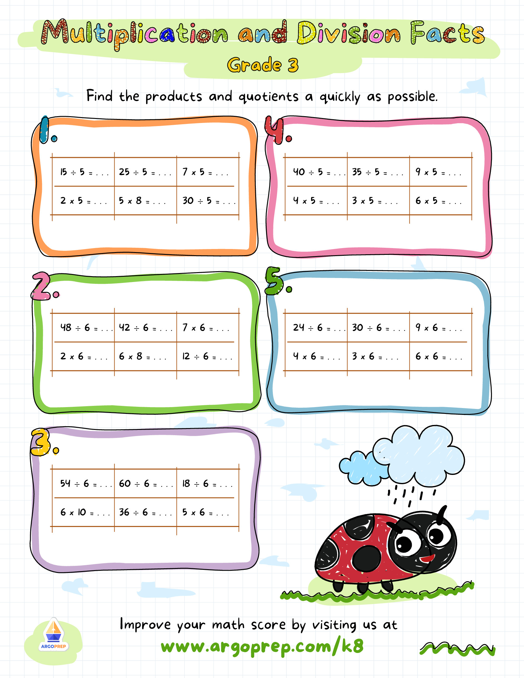 Ladybug Multiplication and Division