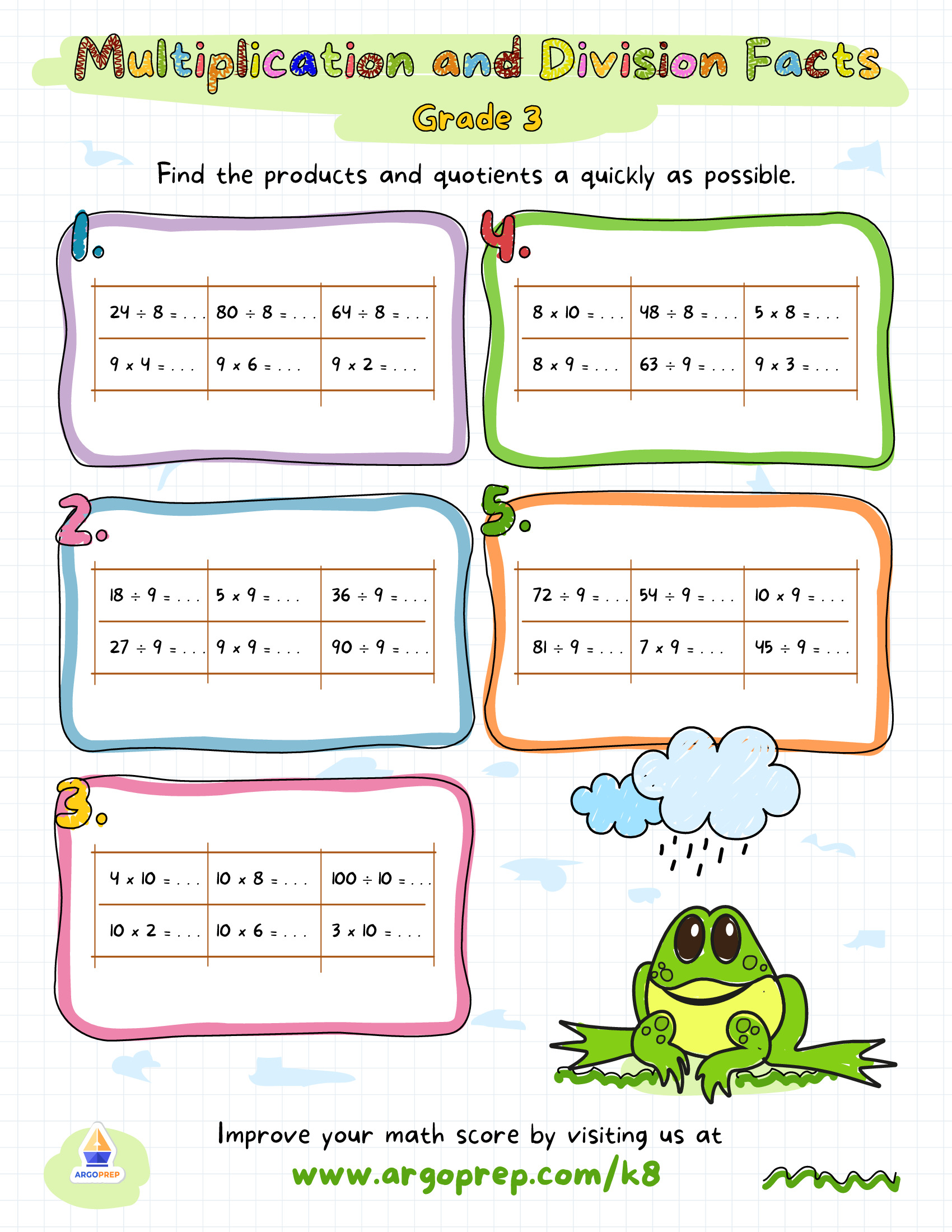 Hop into Multiplication and Division