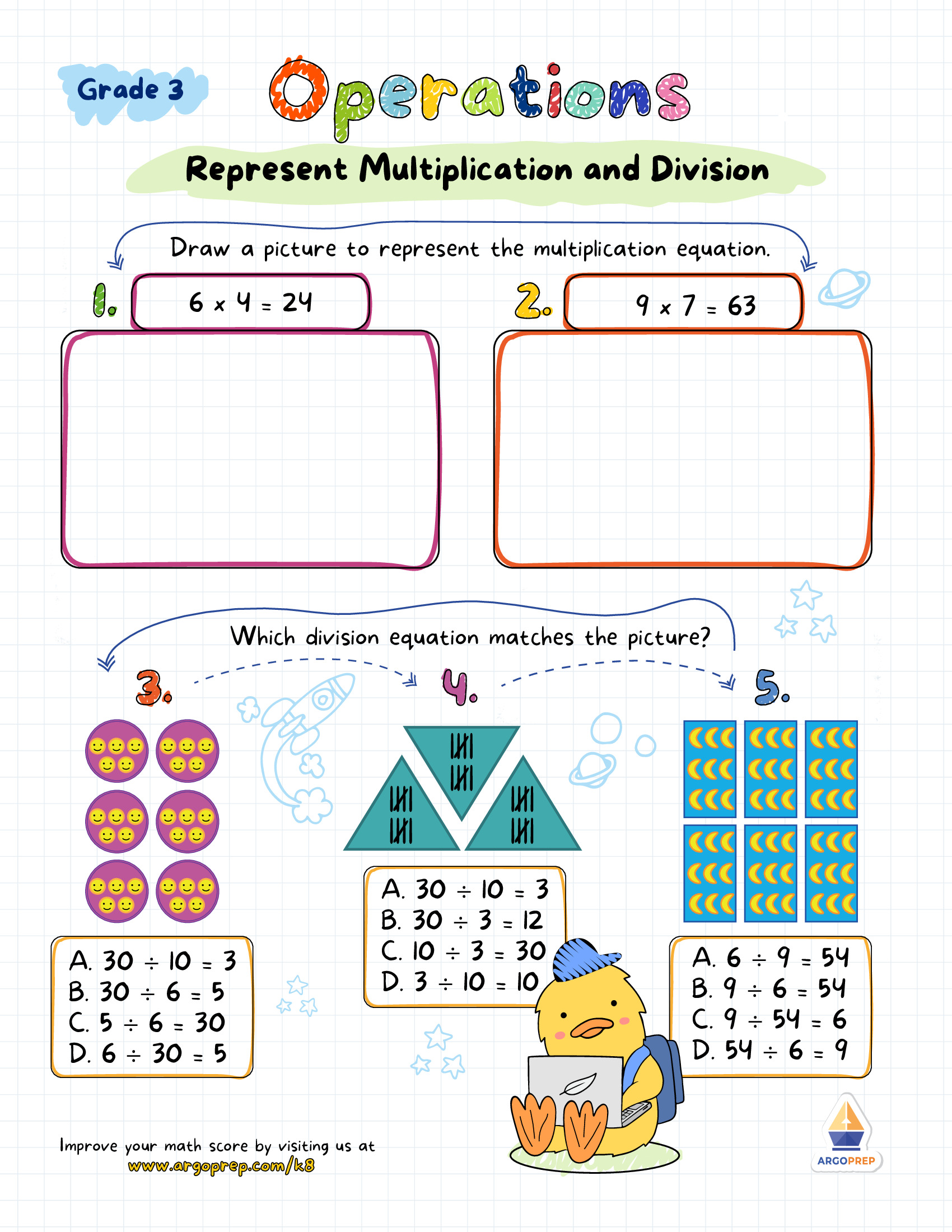 Ducky Division and Multiplication