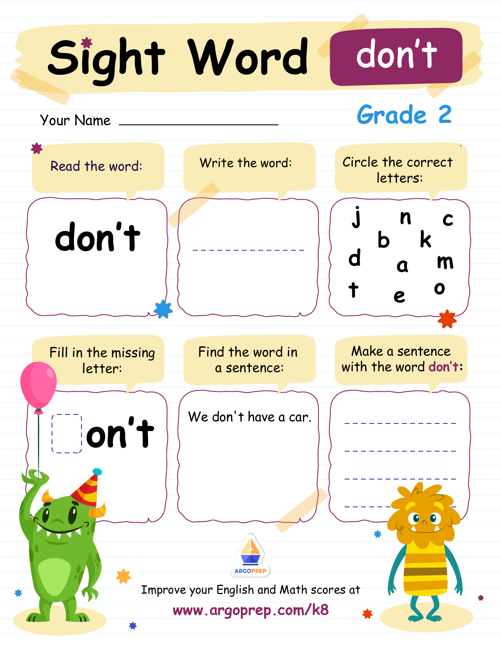 "Don't" Forget to Read!