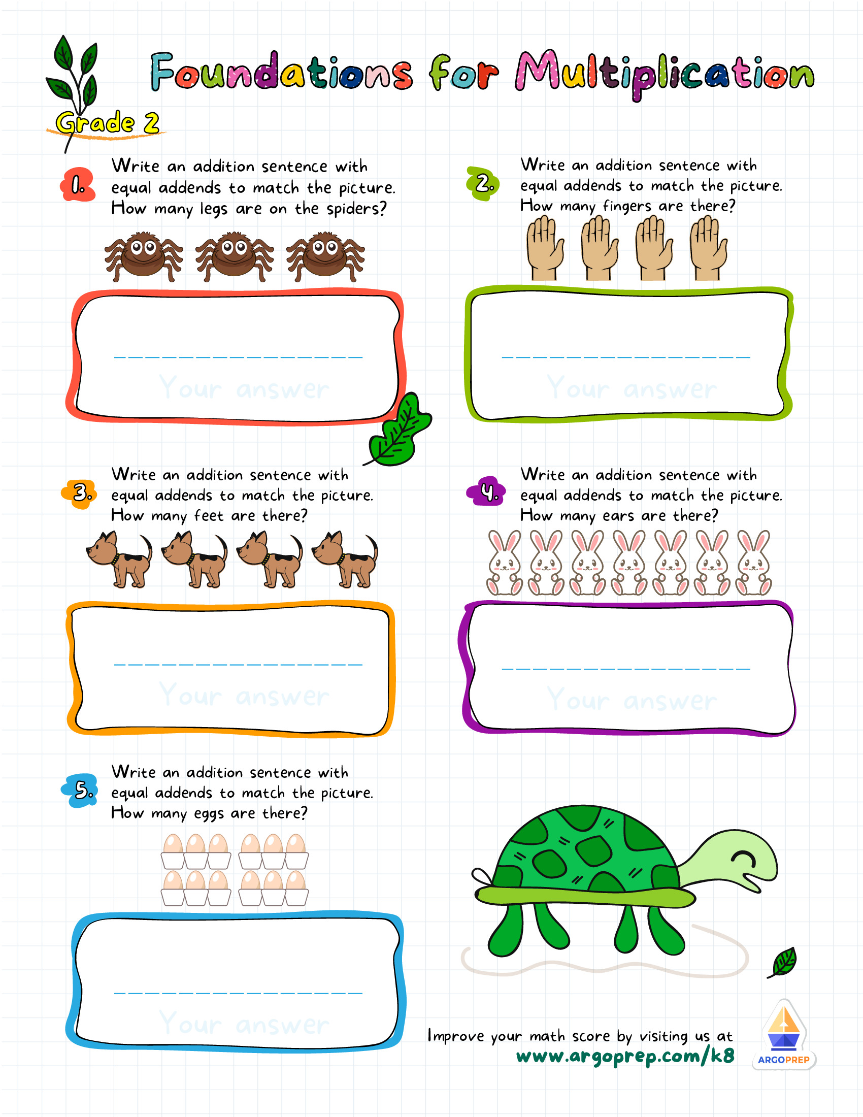 Addition Equations and Arrays