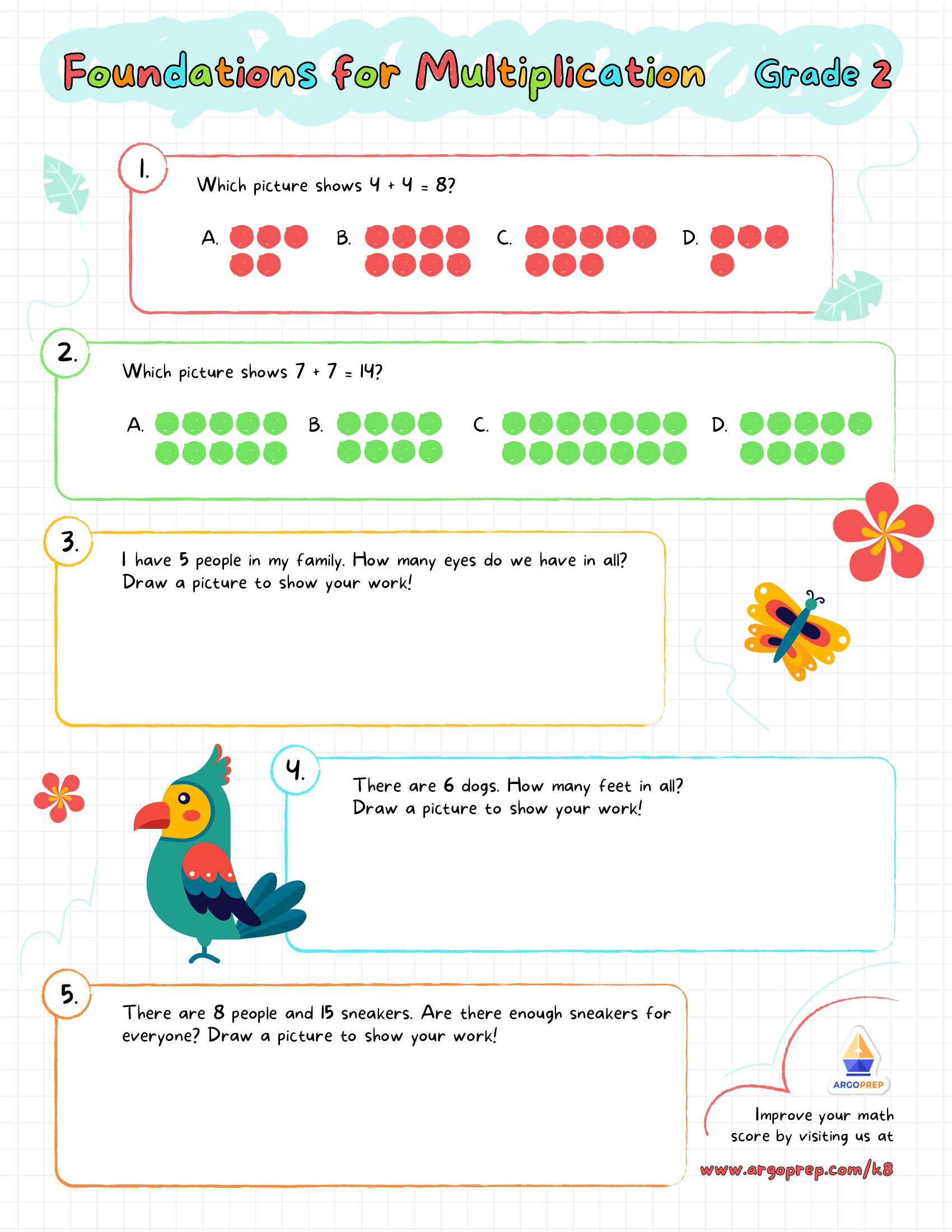 Bright Birdies Love Arrays