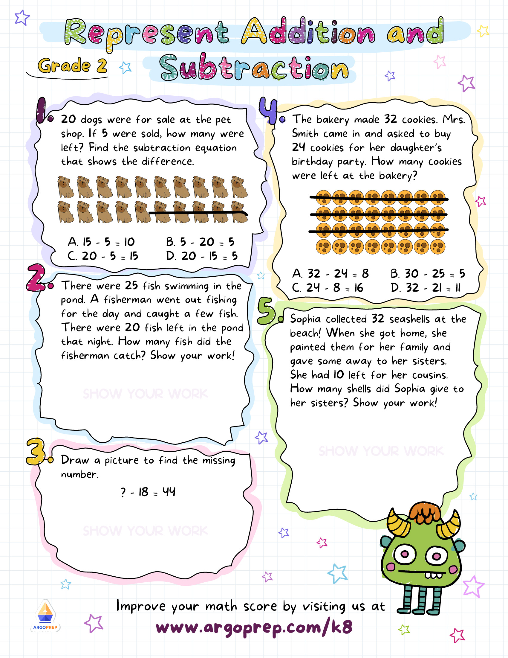 Story Problem Picture Solutions