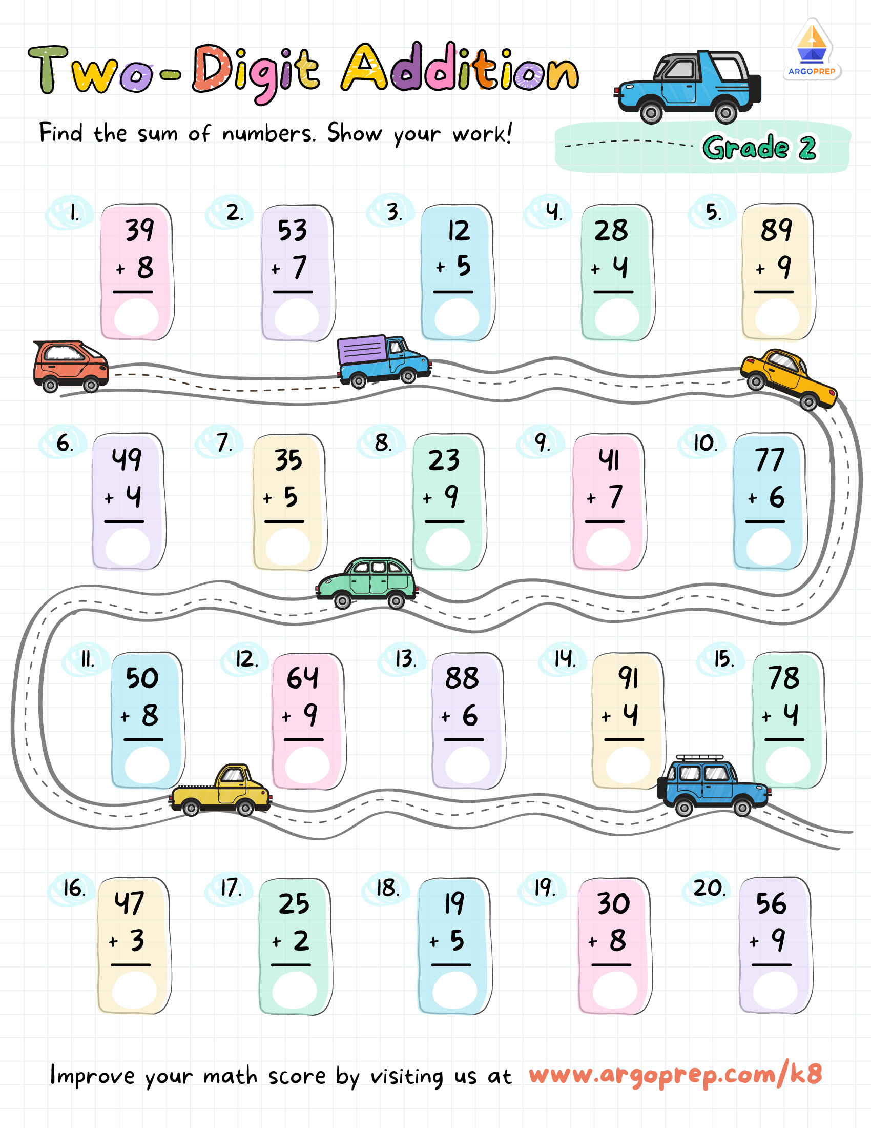 Race to Double Digit Addition