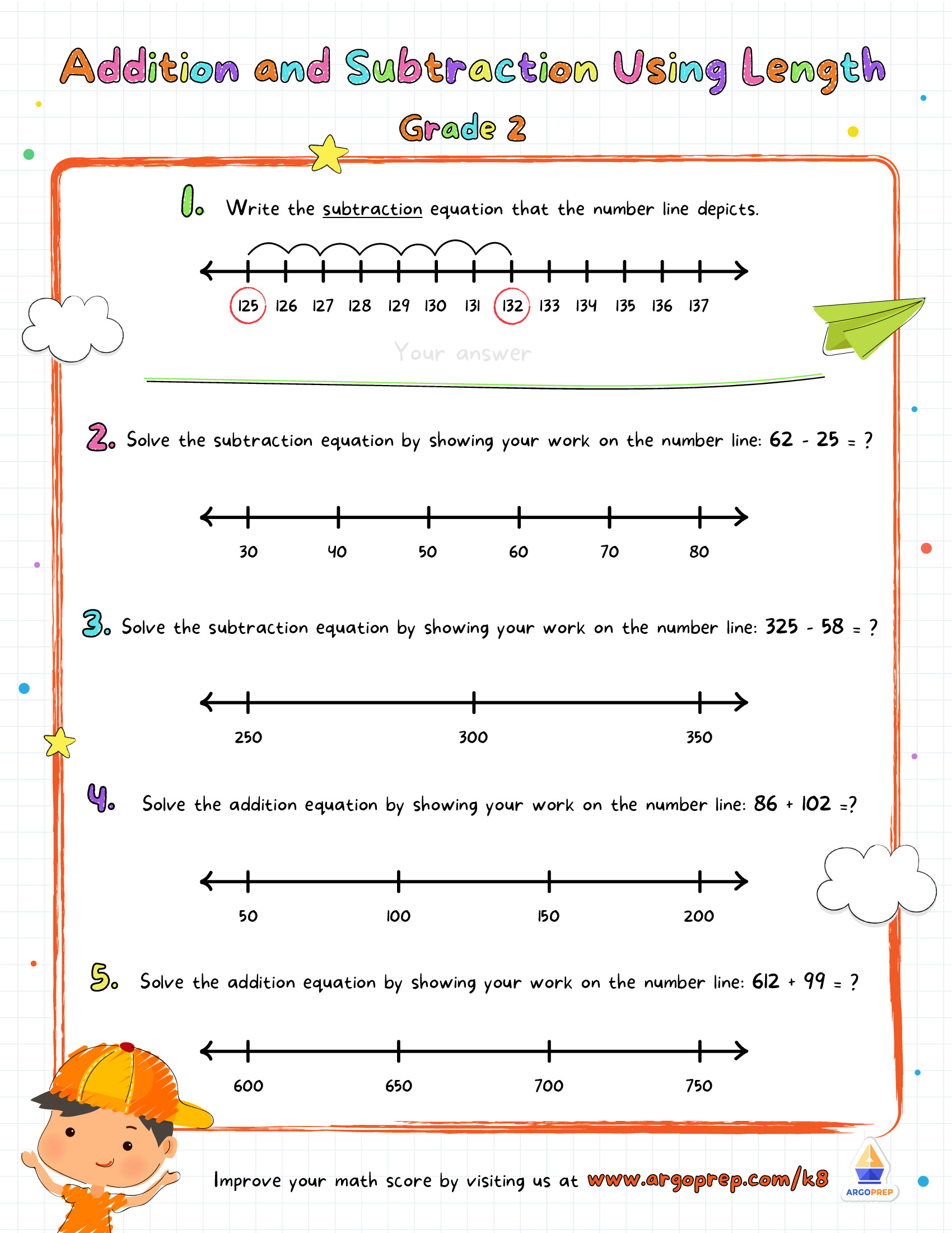 Adding and Subtracting Using a Number Line