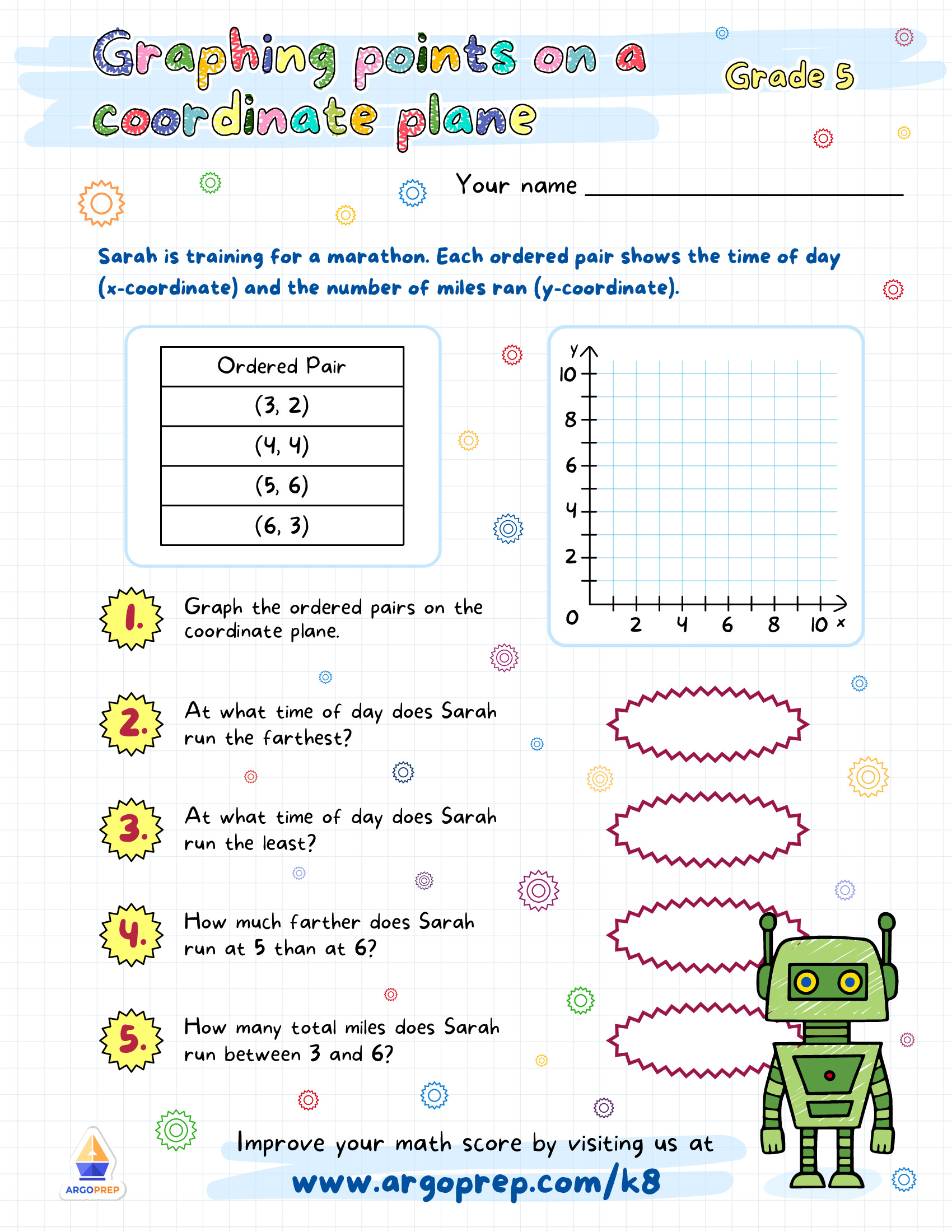Coordinate Plane Robots