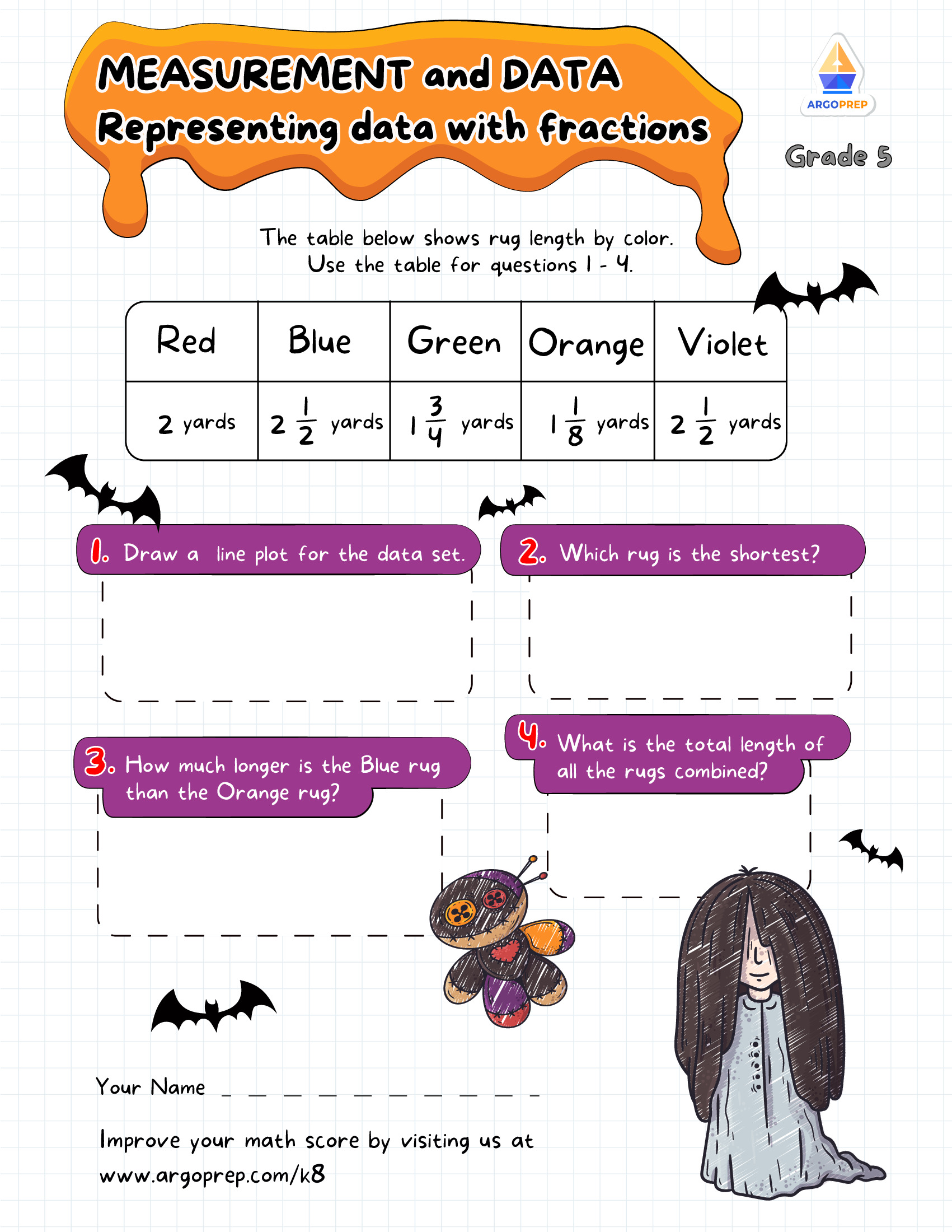 Happy Halloween Fun Fractions