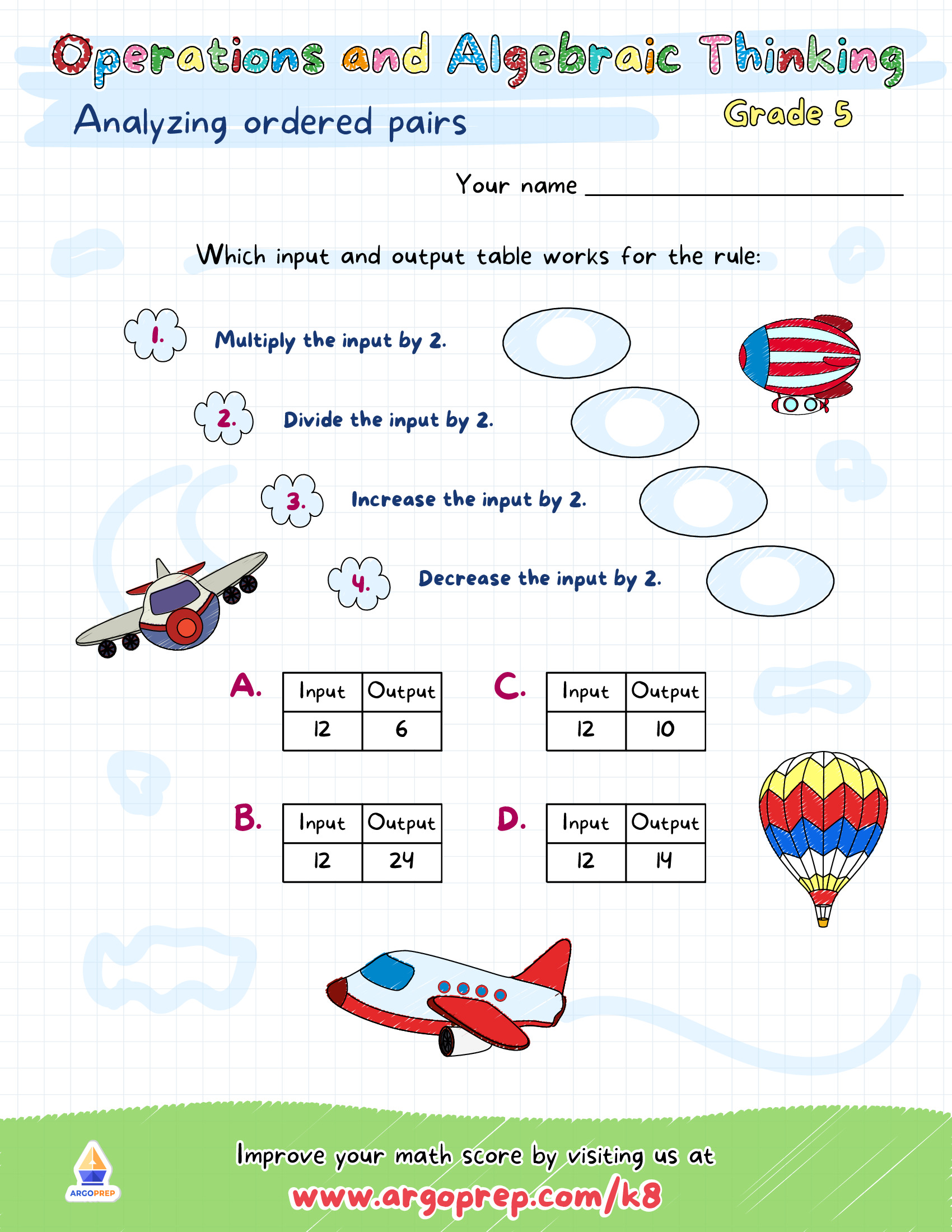 Flying High with Ordered Pairs