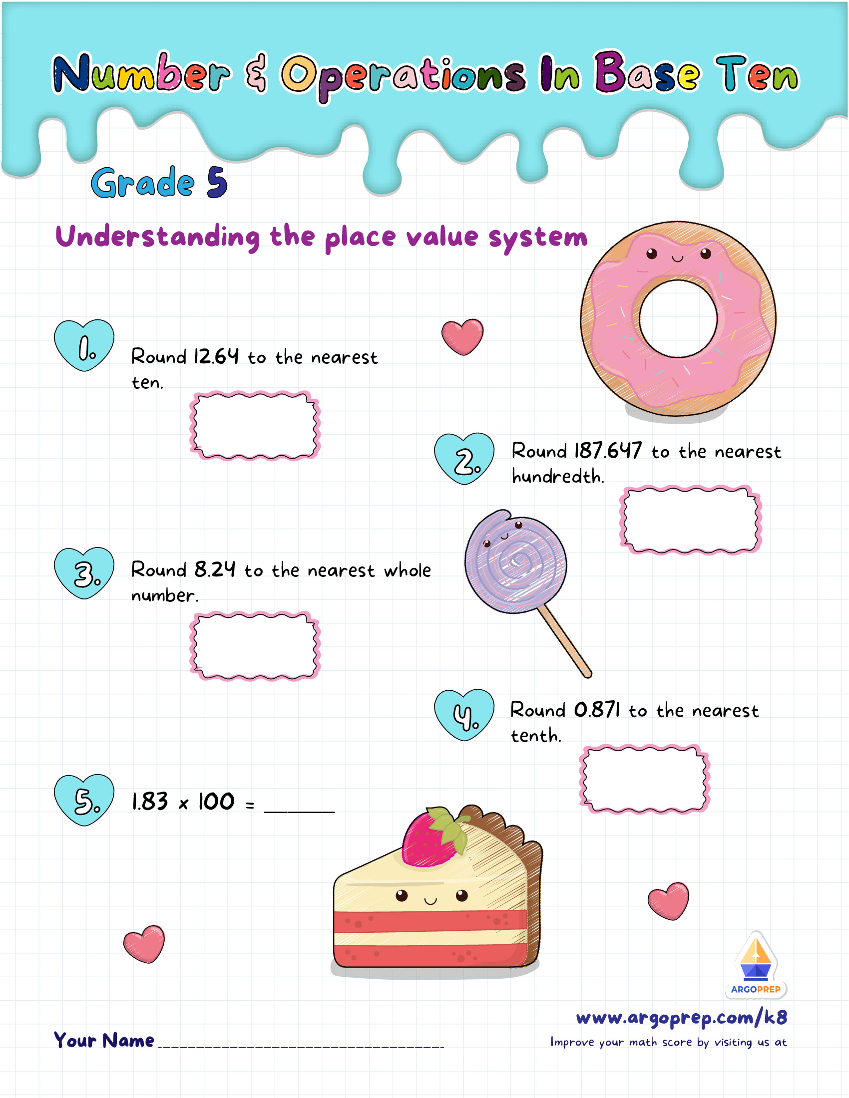 Dining on Place Value Desserts