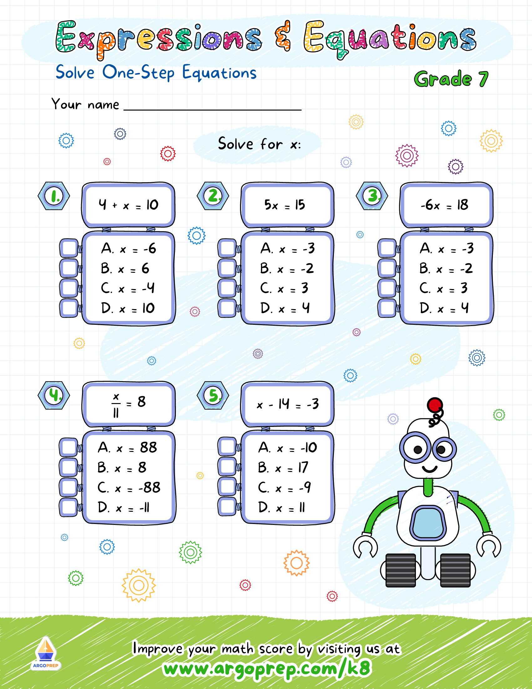 Robotic Equations