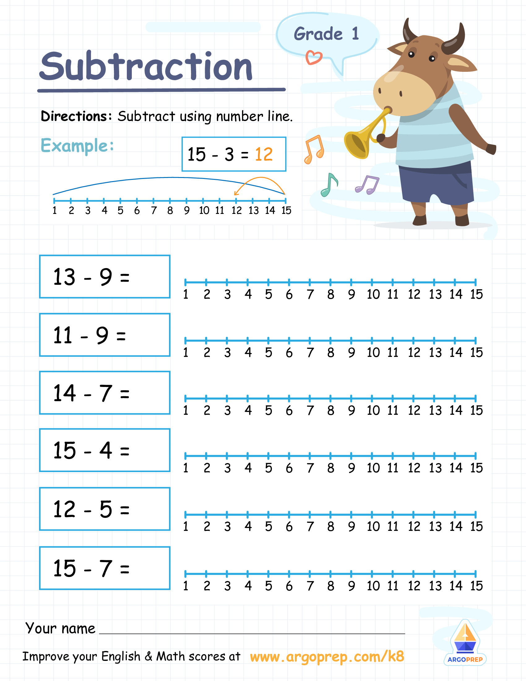 Ben the Bull Sings & Subtracts