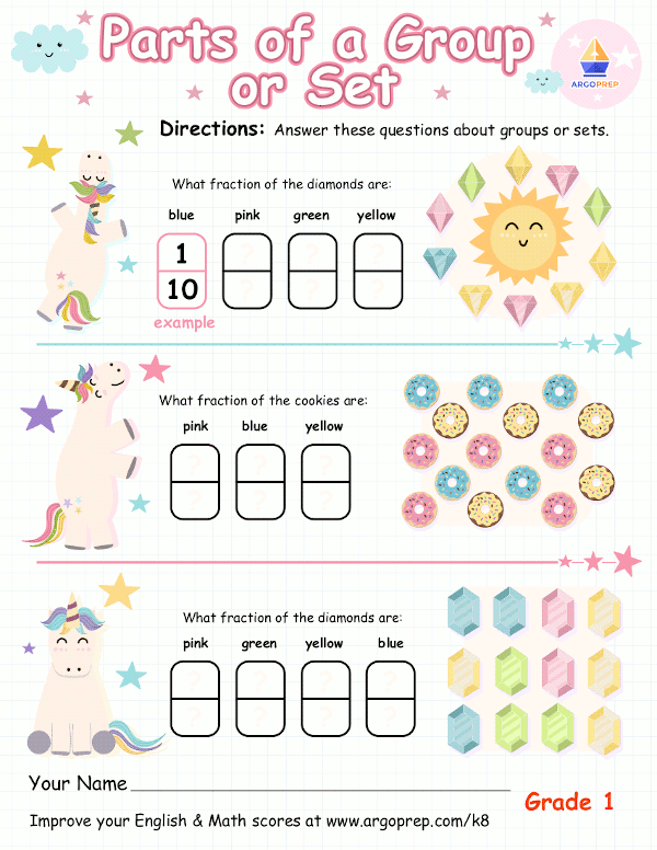 Sparkly Fractions with Unicorns!
