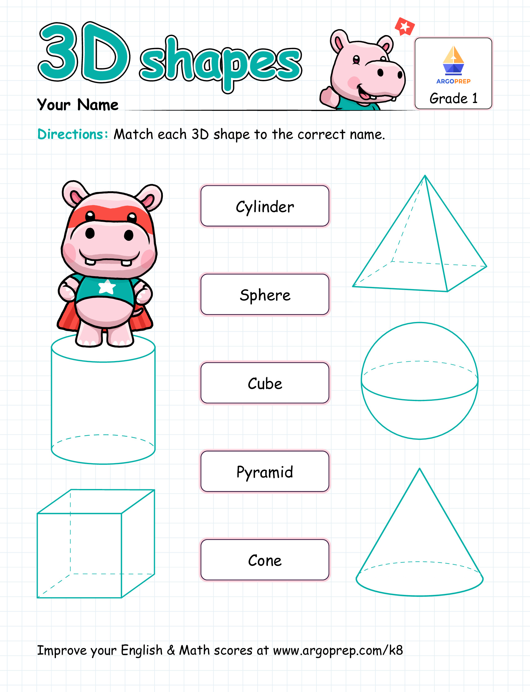 Super Hippo's Shape Match