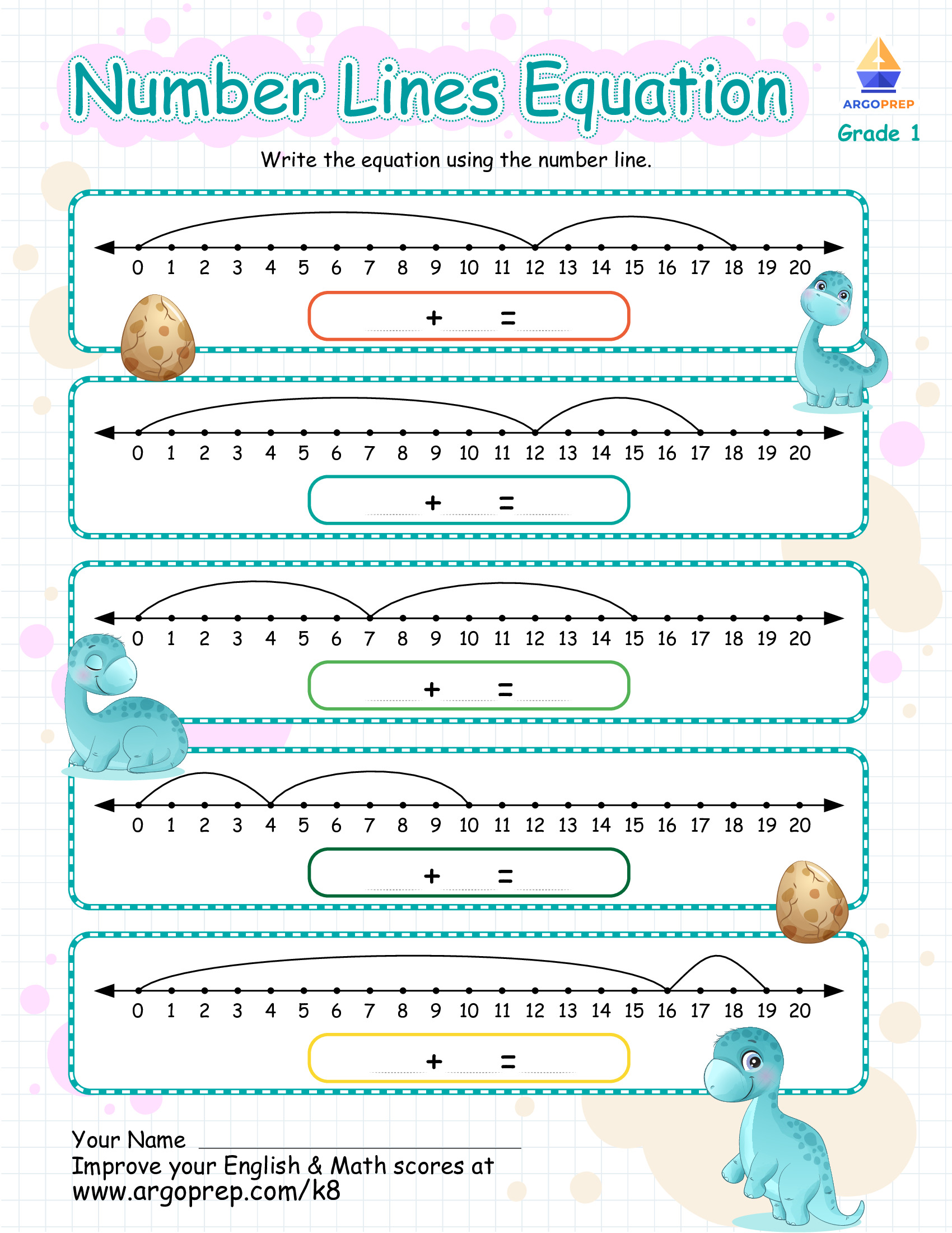 Little Brachiosaurus Hops Down the Number Line