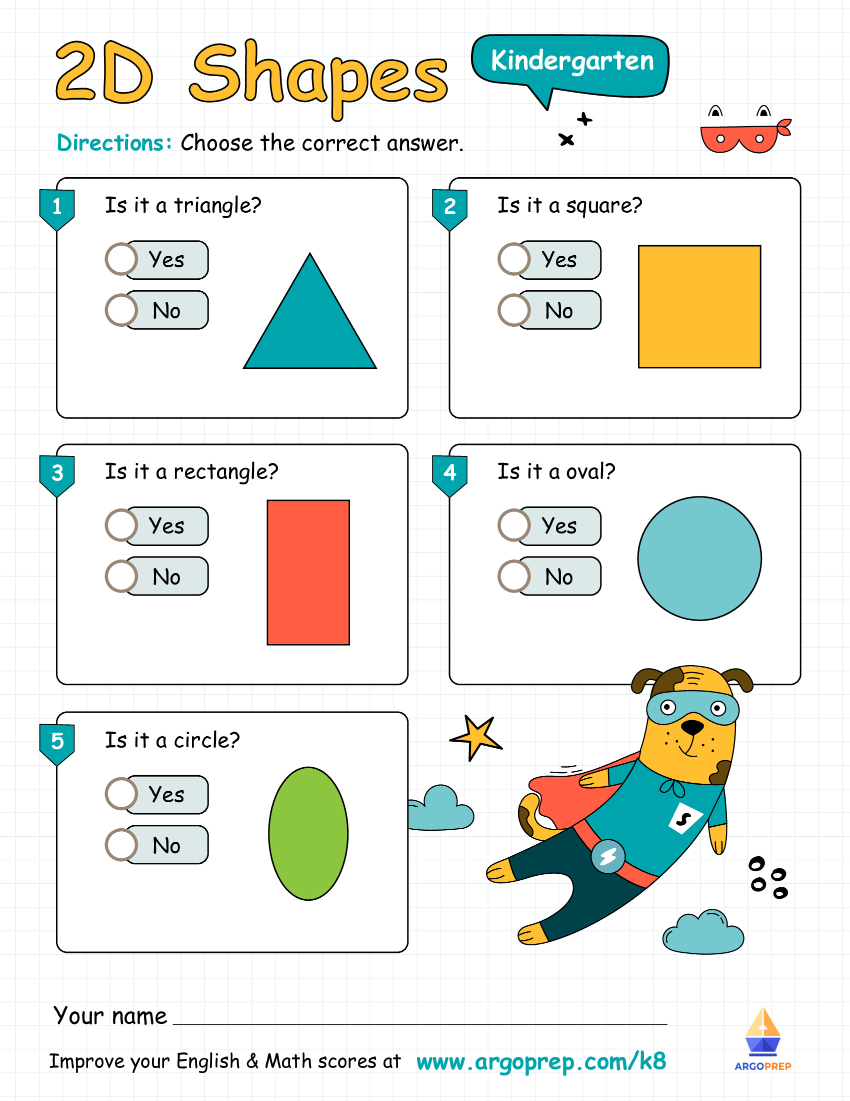 Super Dog Saves the Shapes!