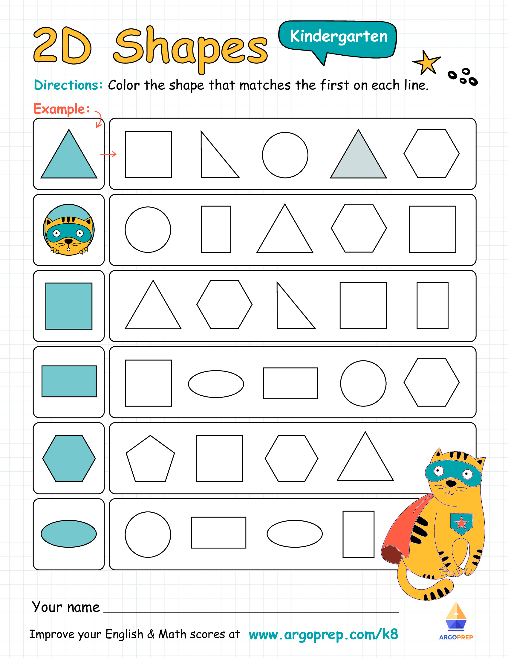 Super Cat Identifies Shapes
