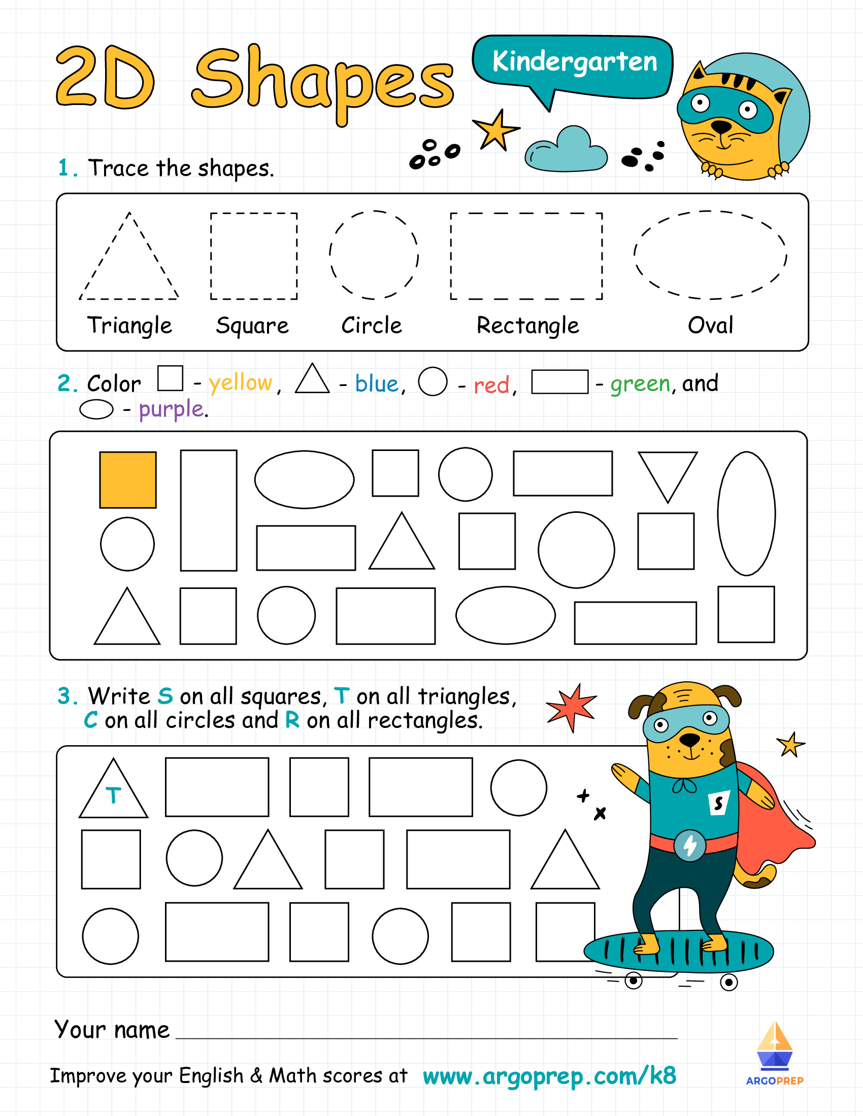 Skateboarding with 2D Shapes