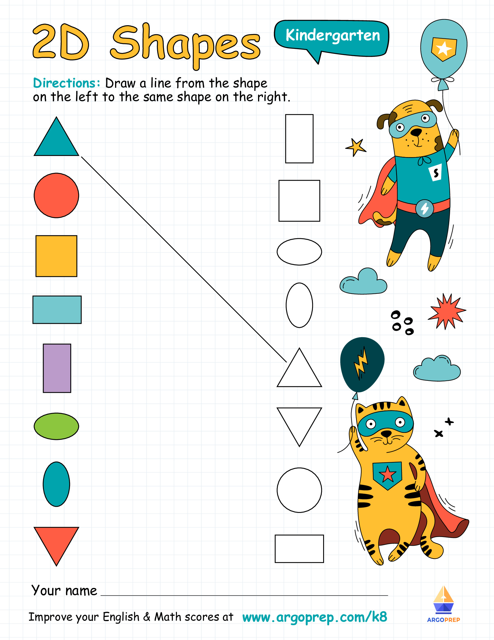 Superheroes Save Shapes
