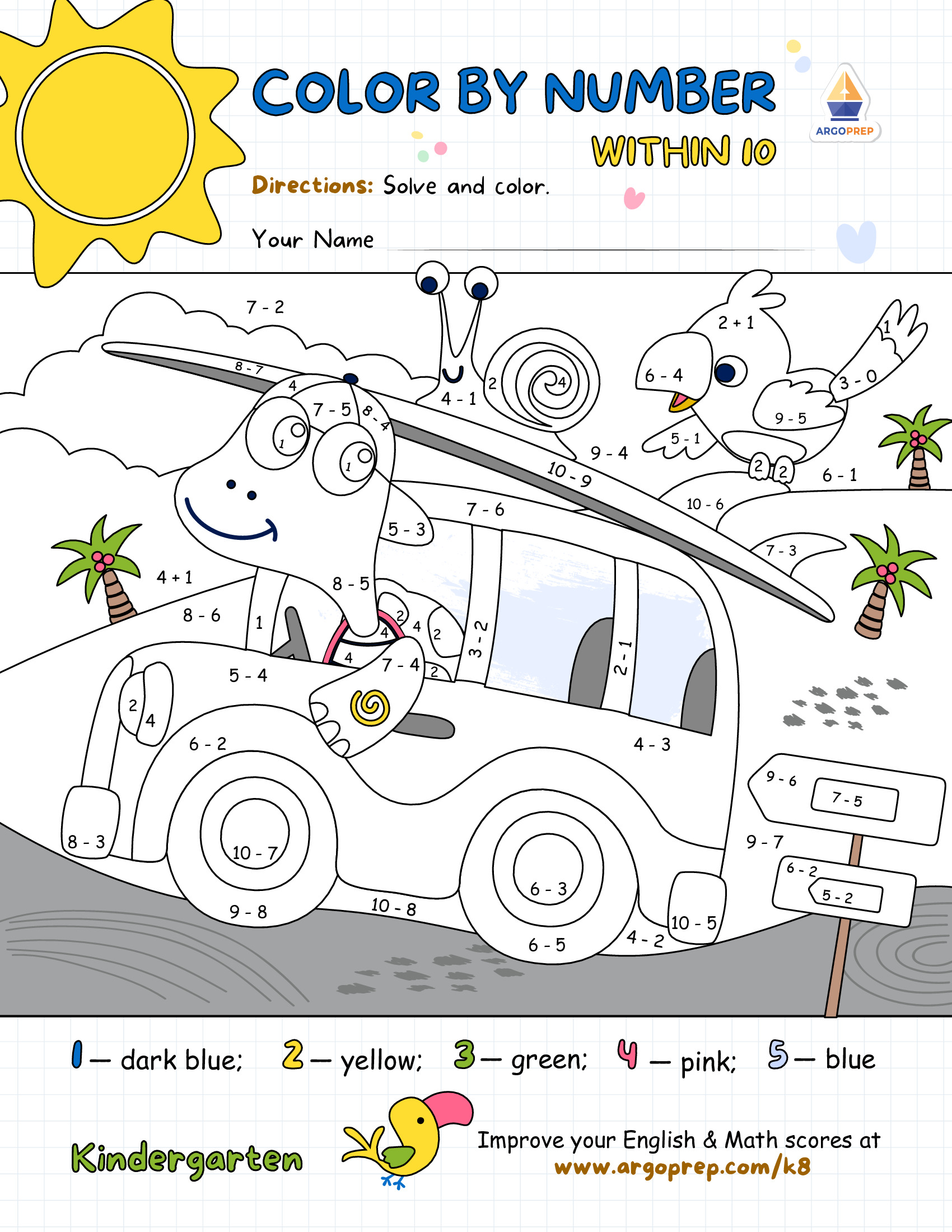 Surfer Turtle and Friends Hit the Beach