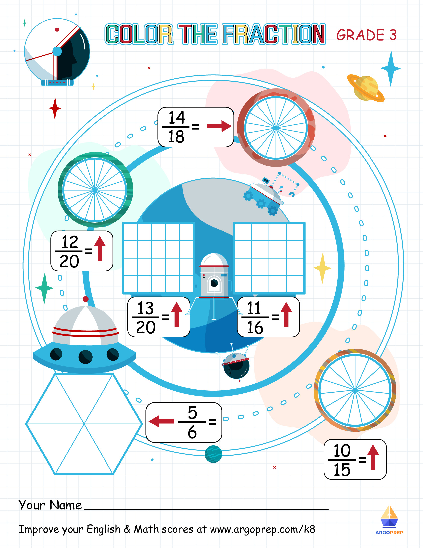 Shading Fractions - Mission: Earth
