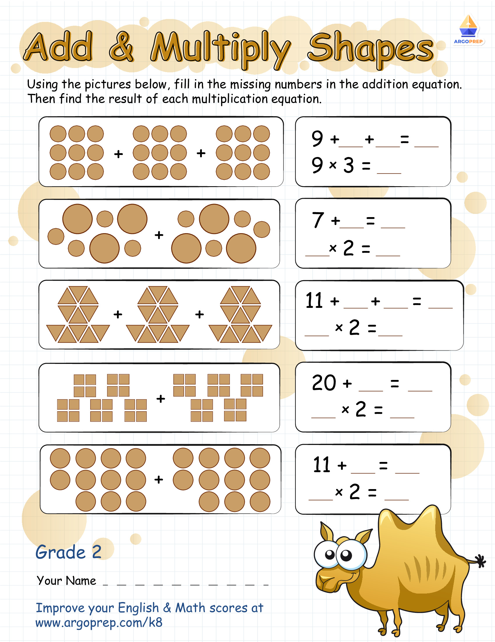 Camilla Camel Adds & Multiplies
