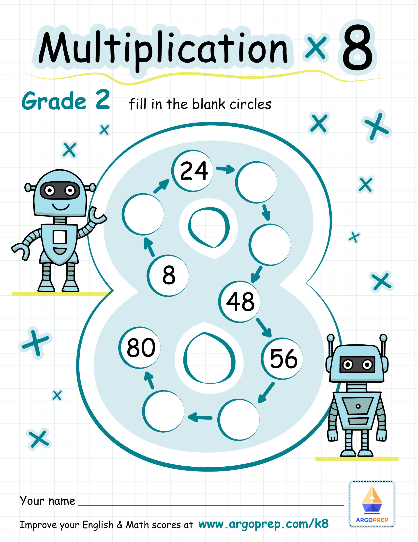 Multiplying by 8 is Great!