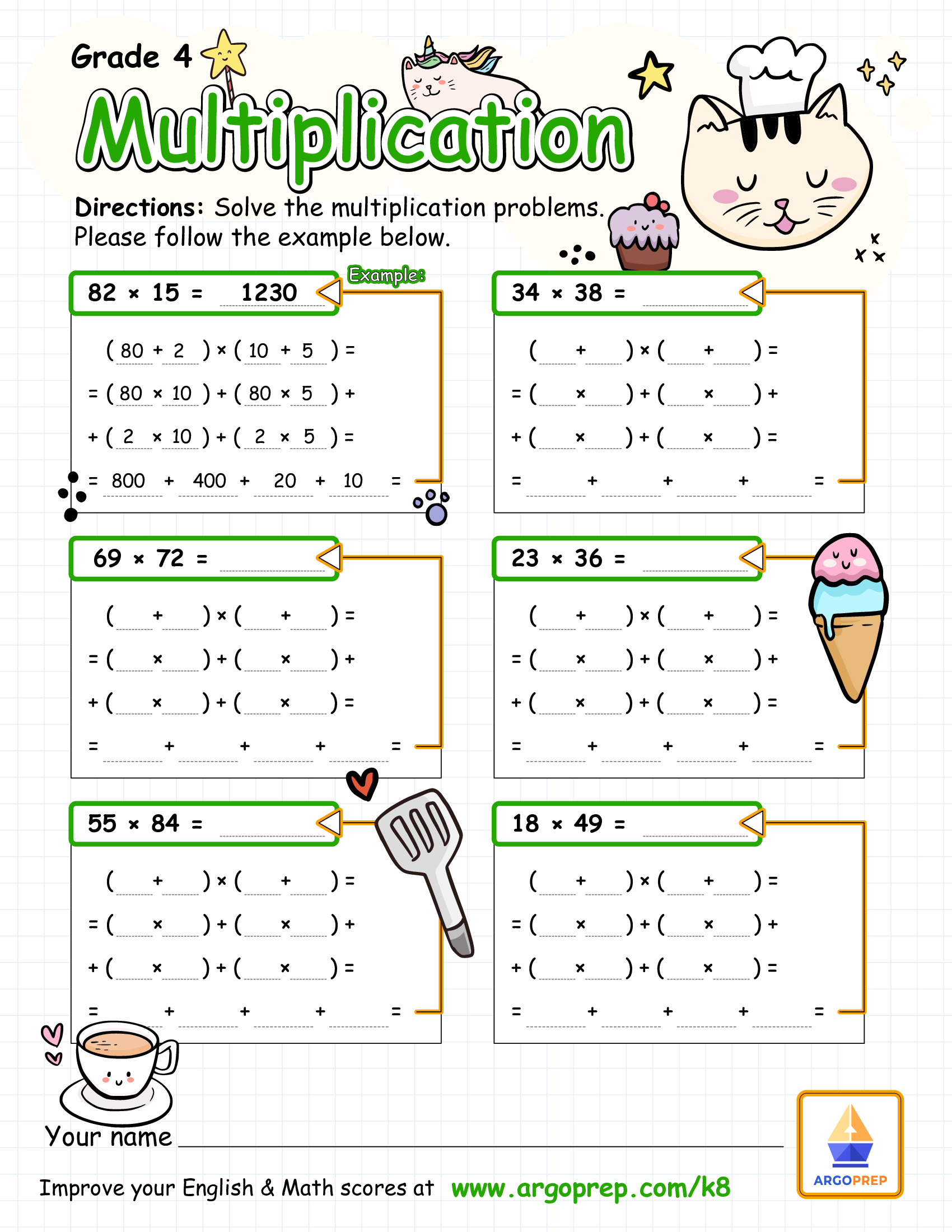 Multiplication at Kitten Kitchen