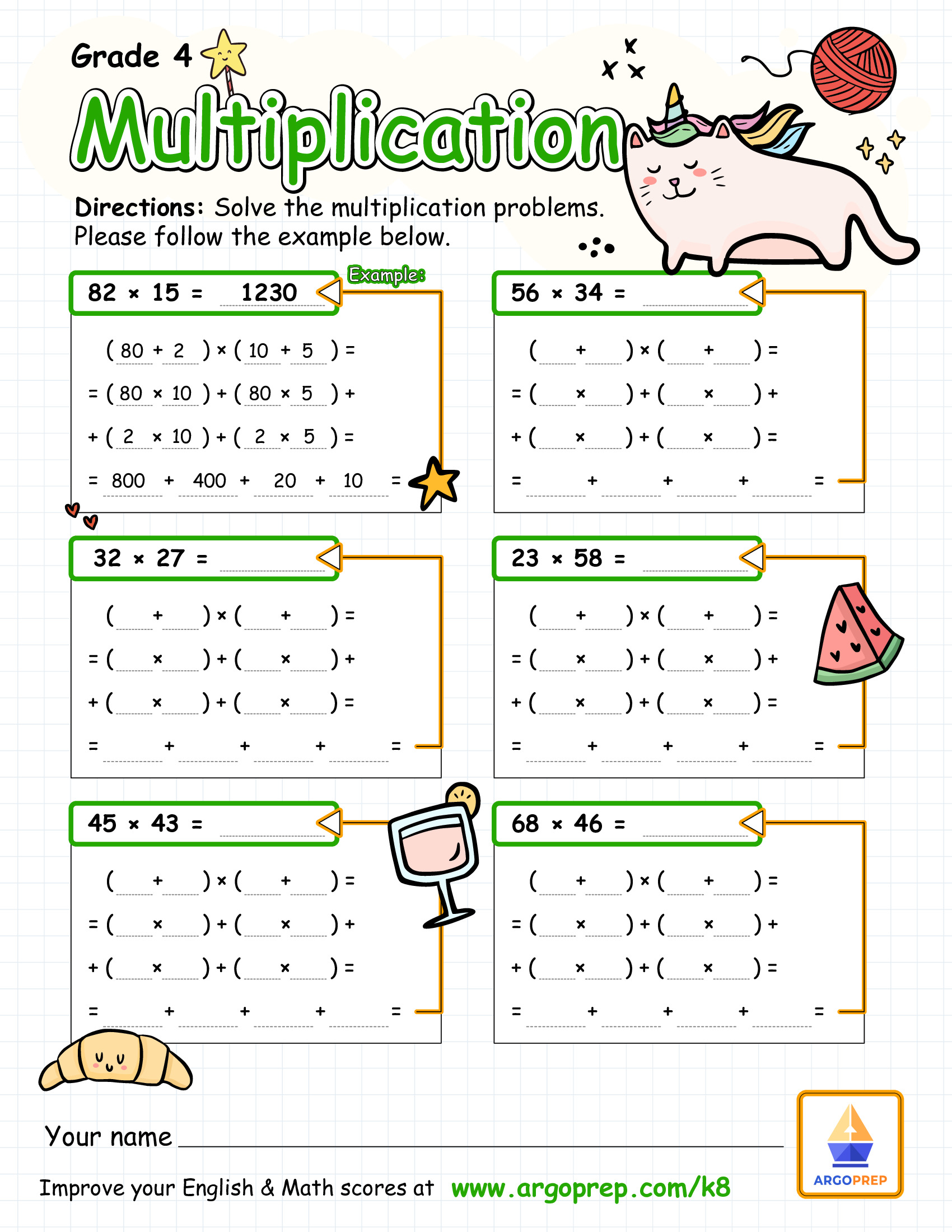 Two-Digit Multiplication with UniKitty