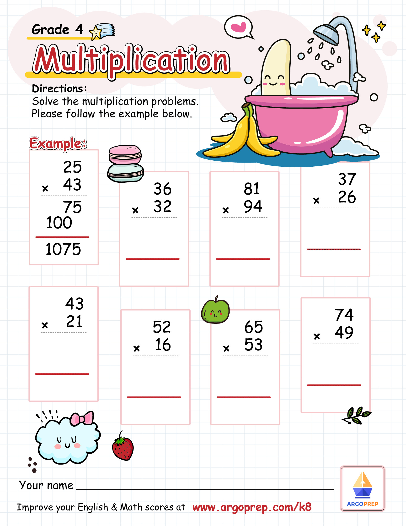 Math Facts & Multiplication Baths