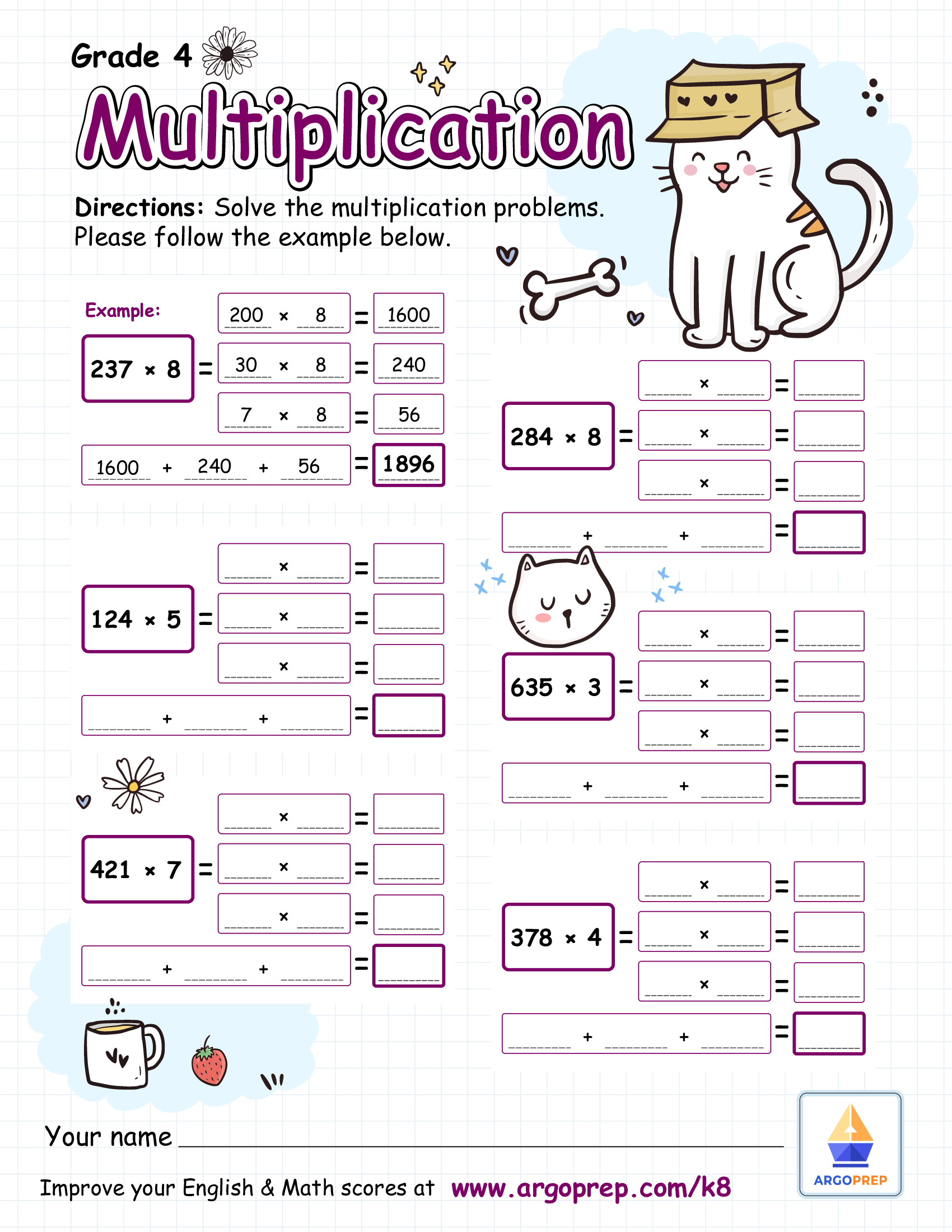 Purrfect Partial Products