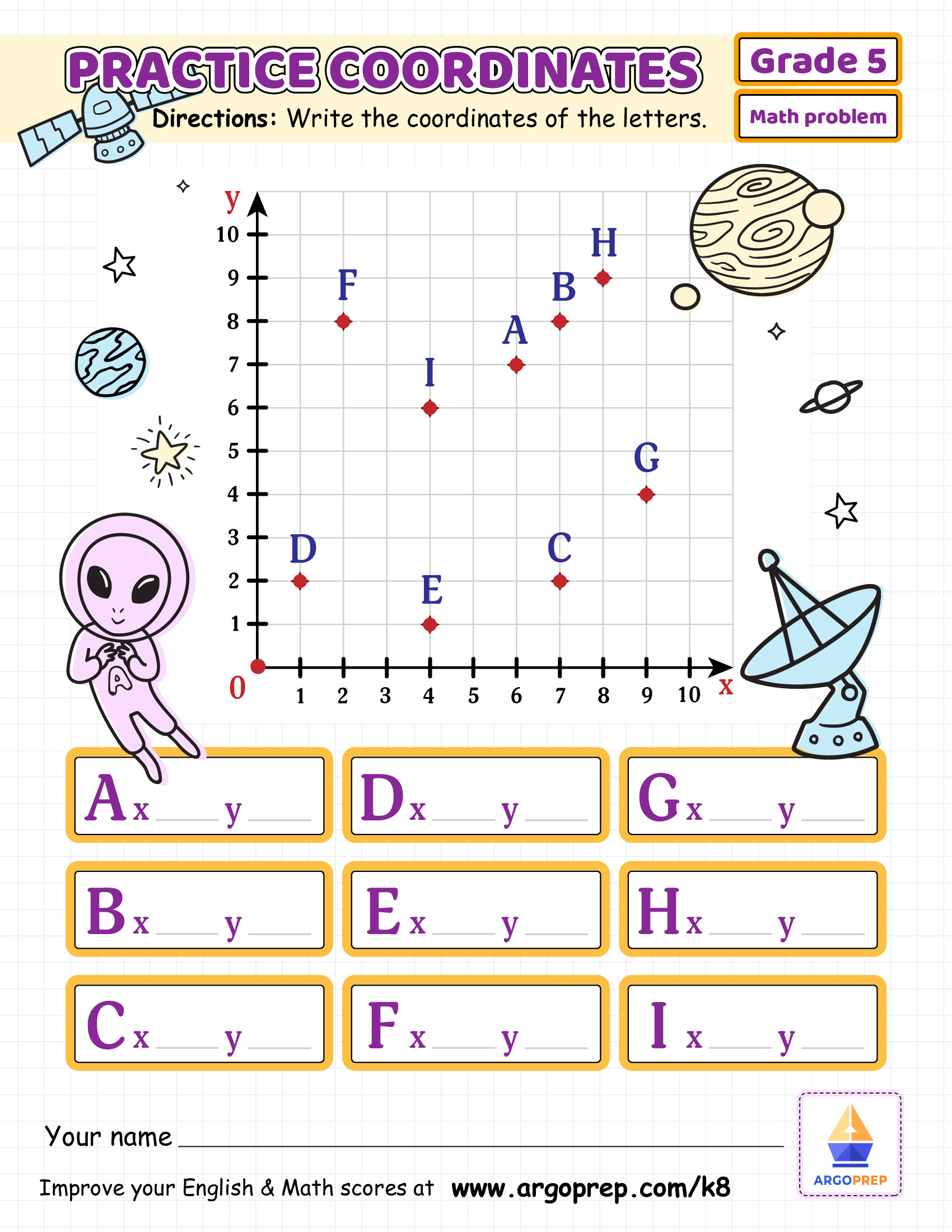 Coordinates 7 Grade 5