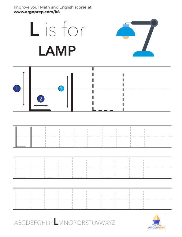Trace Letter "L"