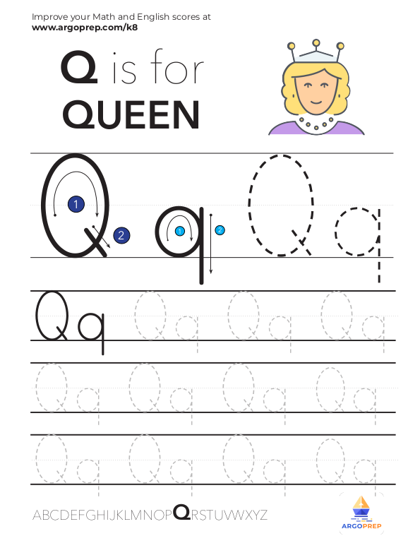 Trace Letter "Q"