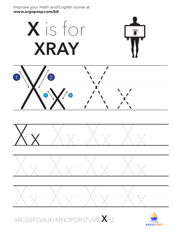 Trace Letter "X"