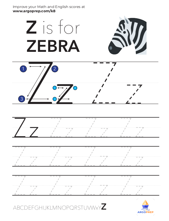 Trace Letter "Z"