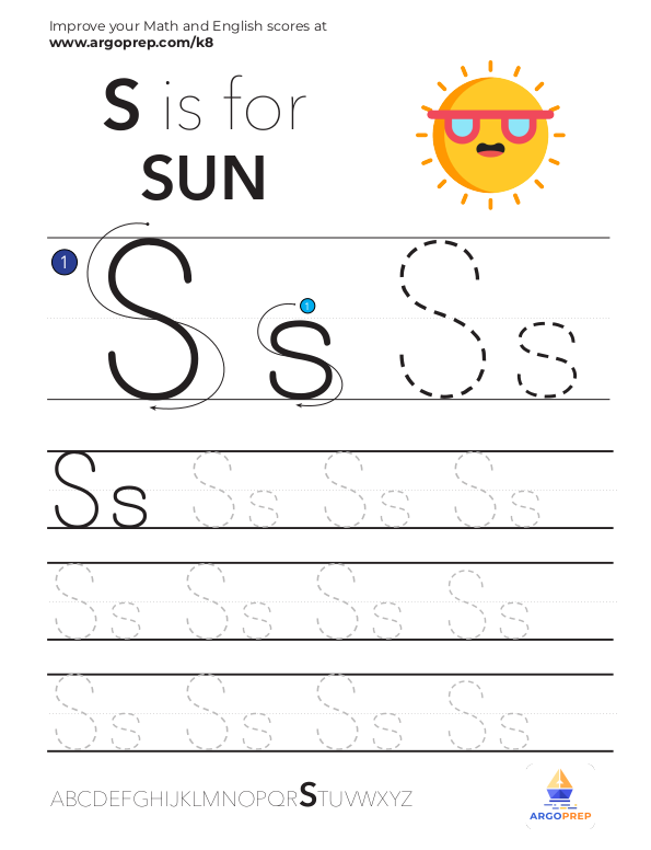 Trace Letter "S"