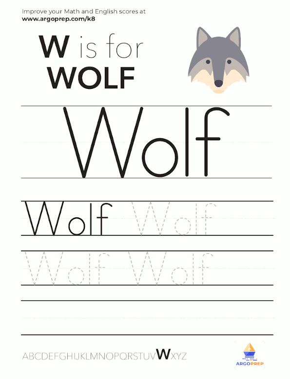 Trace the word “Wolf”