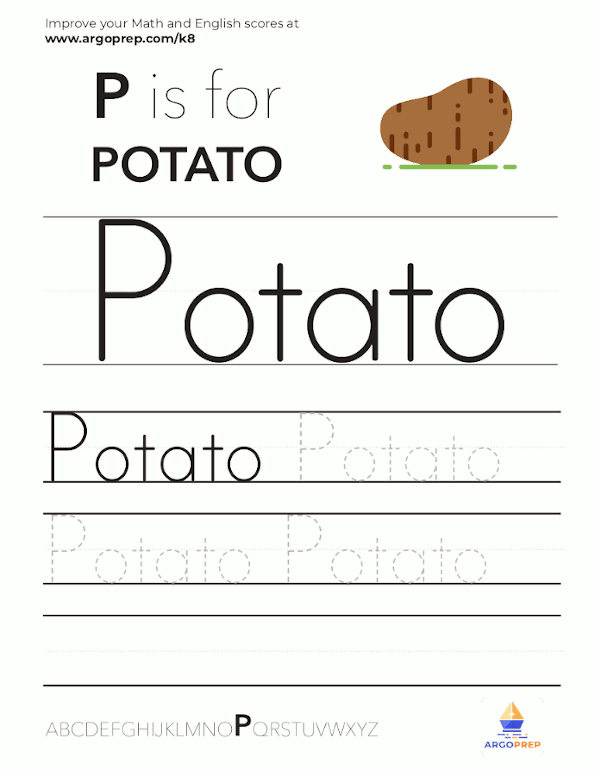 Trace the word “Potato”