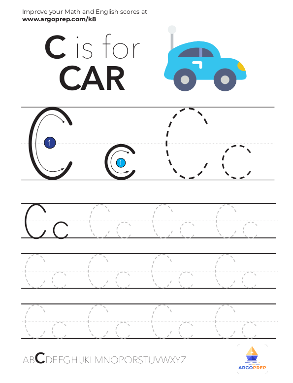 Trace Letter "C"