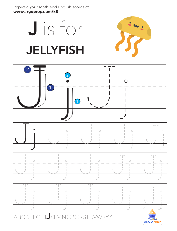 Trace Letter "J"